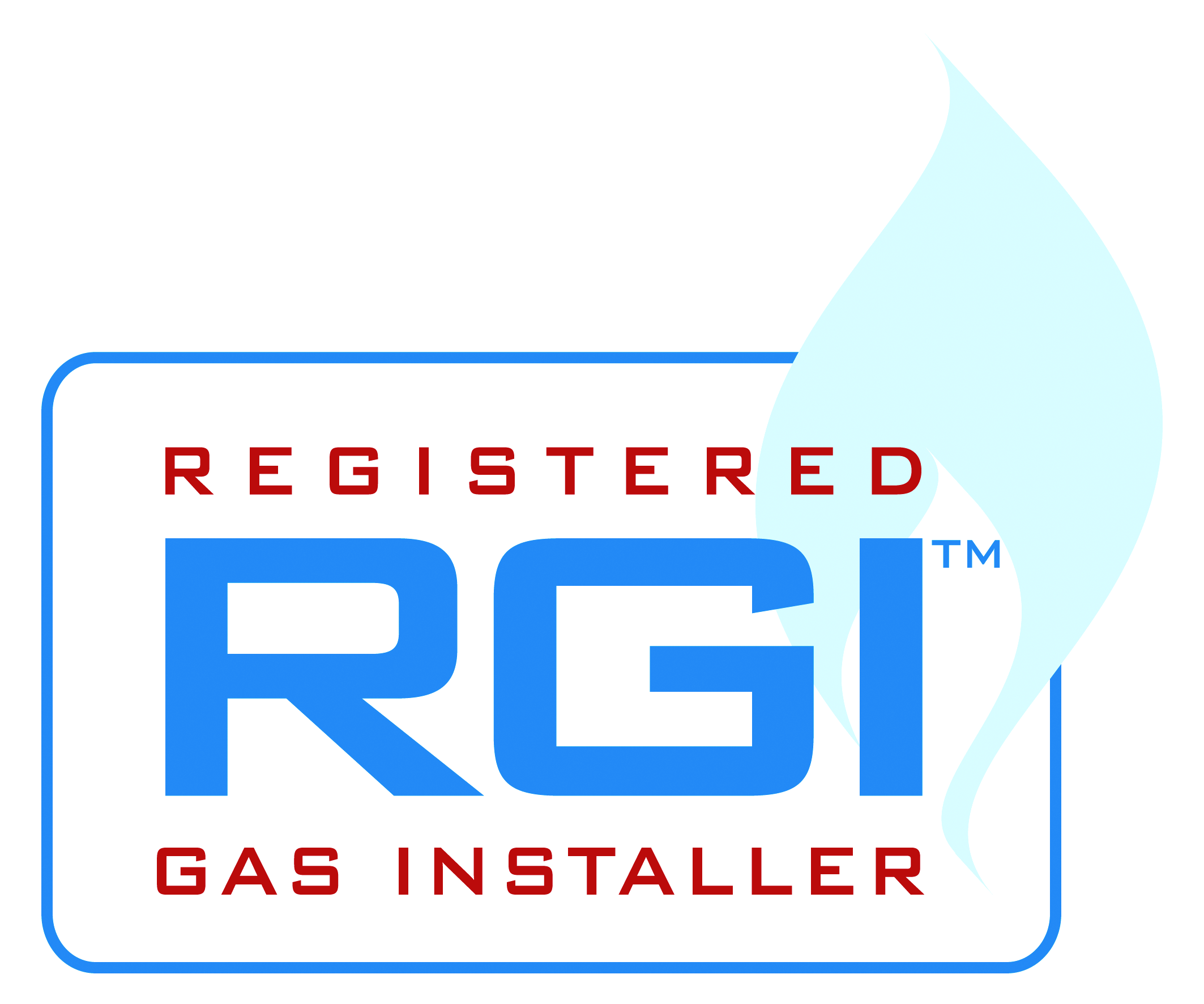 Registered Gas Installer mark supplied in the flyer